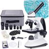 Image 1 : 1 Biological Microscope Kit for Adults/Students; 40X-2000X Magnification; Dual LED, Carry Case - NEW