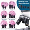 Image 6 : 1 Biological Microscope Kit for Adults/Students; 40X-2000X Magnification; Dual LED, Carry Case - NEW