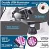 Image 8 : 1 Biological Microscope Kit for Adults/Students; 40X-2000X Magnification; Dual LED, Carry Case - NEW
