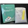 Image 2 : 1 Mosebears Unisex Baby Sleep Sack (Grey; 6-18months) - Super Soft Rayon from Bamboo - New!