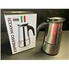Image 1 : 1 Stainless Steel 2-Cup Espresso Maker/Coffee Pot - New in Box