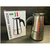 Image 1 : 1 Stainless Steel 2-Cup Espresso Maker/Coffee Pot - New in Box