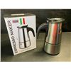Image 1 : 1 Stainless Steel 2-Cup Espresso Maker/Coffee Pot - New in Box