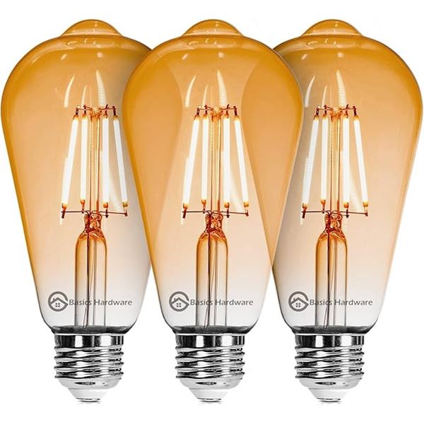 Box of 10 E26 Base 40W Vintage Style Edison Light Bulbs/Incandescent Bulbs for Home - New