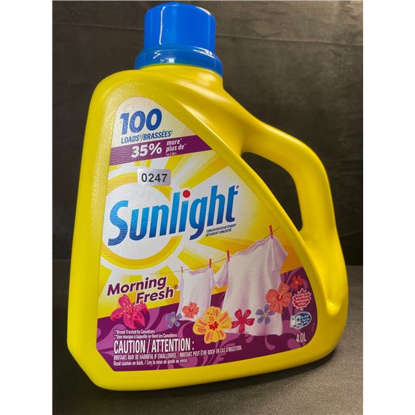 1 Large Jug of Sunlight Morning Fresh Liquid Laundry Detergent - 4.0L/100 Loads - New