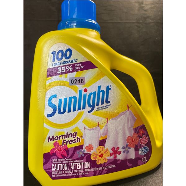 1 Large Jug of Sunlight Morning Fresh Liquid Laundry Detergent - 4.0L/100 Loads - New