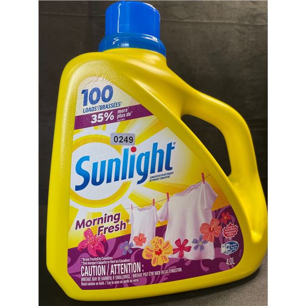 1 Large Jug of Sunlight Morning Fresh Liquid Laundry Detergent - 4.0L/100 Loads - New