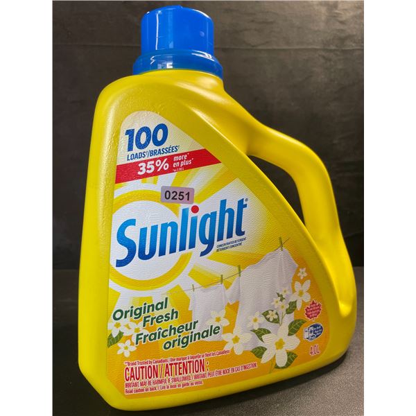 1 Large Jug of Sunlight Original Fresh Liquid Laundry Detergent - 4.0L/100 Loads - New