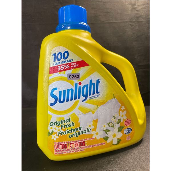 1 Large Jug of Sunlight Original Fresh Liquid Laundry Detergent - 4.0L/100 Loads - New