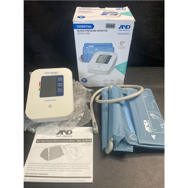 1 LifeSource Essential Upper Arm Blood Pressure Monitor - New
