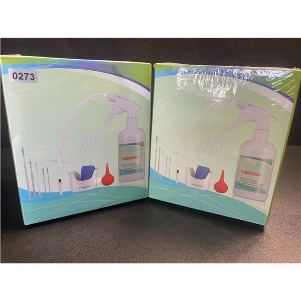 2 Ear Wax Removal Tool Sets - Manual Ear Cleaner/Ear Irrigation Sets - New Sealed