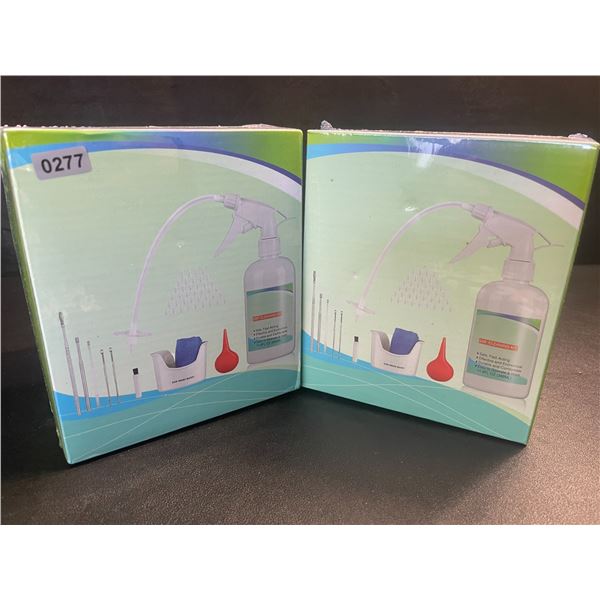 2 Ear Wax Removal Tool Sets - Manual Ear Cleaner/Ear Irrigation Sets - New Sealed