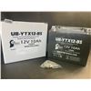 Image 2 : 1 Upstart Factory Activated Sealed Lead-Acid 12V 10Ah Battery/Motorcycle Battery - New Sealed!
