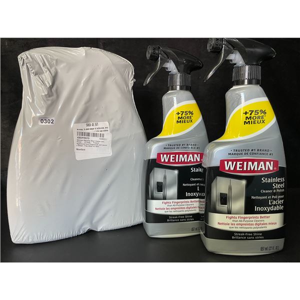 2 Double-Packs of Weiman Stainless Steel Cleaner & Polish - (4 x 651ml Spray Bottles Total) - New