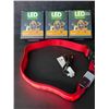 Image 2 : 3 Masbrill LED Light-Up Dog Collars/Safety Collars - Size Large (See Size Chart) - Red - Brand New