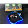 Image 2 : 3 Masbrill LED Light-Up Dog Collars/Safety Collars - Size Medium (See Size Chart); Blue - Brand New