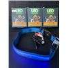 Image 2 : 3 Masbrill LED Light-Up Dog Collars/Safety Collars - Size Medium (See Size Chart); Blue - Brand New