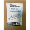 Image 4 : 1 Simple Houseware 5-Compartment Bicycle Rack (Large 70inch Size) - Silver - New in Box!
