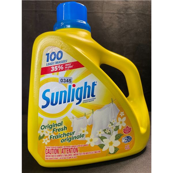 1 Large Jug of Sunlight Original Fresh Liquid Laundry Detergent - 4.0L/100 Loads - New