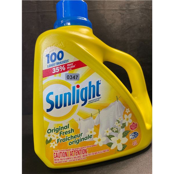 1 Large Jug of Sunlight Original Fresh Liquid Laundry Detergent - 4.0L/100 Loads - New