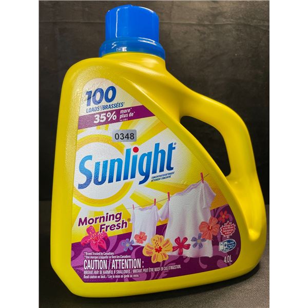 1 Large Jug of Sunlight Morning Fresh Liquid Laundry Detergent - 4.0L/100 Loads - New