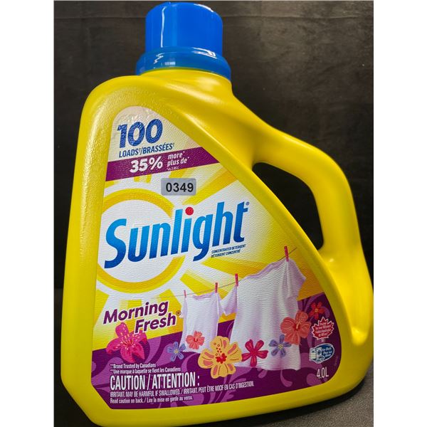 1 Large Jug of Sunlight Morning Fresh Liquid Laundry Detergent - 4.0L/100 Loads - New