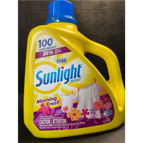 1 Large Jug of Sunlight Morning Fresh Liquid Laundry Detergent - 4.0L/100 Loads - New