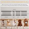 Image 2 : 1 Fidofaves Short Metal Dog Gate for Indoors; 18"-45" Adjustable Width - Black; New in Box
