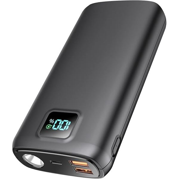 1 High-Power Portable Power Bank (40,000mAh) 30W Fast Charge w/ Built-In Charging Cables/Flashlight