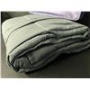 Image 2 : 1 Weighted Blanket for Kids - 48" x 34" Size - Dark Grey - Brand New