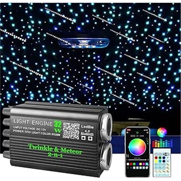 1 Starlight Headliner Twinkle & Meteor Light Engine 32W For Shooting Star/Fiber Optic Strands - New