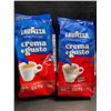Image 2 : 2 Bags of Lavazza Crema E Gusto Whole Bean Coffee - 340g Each - BB: 30/05/2025