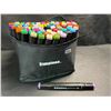 Image 1 : 80PC Simpleoa Dual-Tip Alcohol Artist Markers for Drawing/Coloring - Brand New