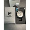 Image 3 : 1 Cheetah Chronograph Mens Quartz Watch; 43mm; Stainless Steel/Black Band Design - Brand New