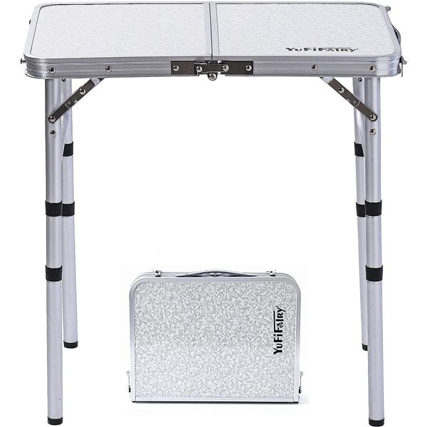 1 Small Folding Portable Table/Camp Table with Adjustable Hight (24" x 16") - New in Box