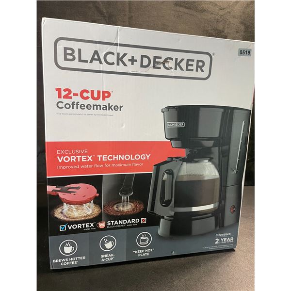 1 Black+Decker 12-Cup Coffeemaker - New in Box