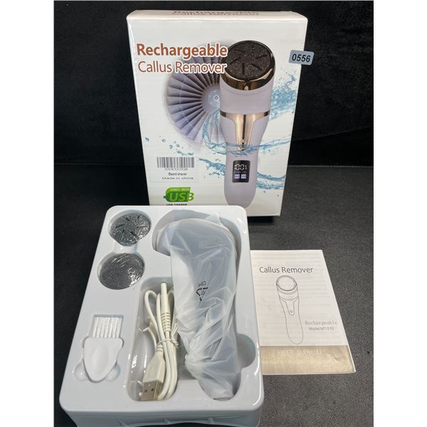 1 Rechargeable Callus Remover; Wet & Dry Use for Pedicures/Feet - Brand New