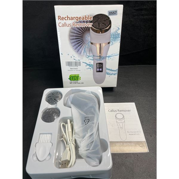 1 Rechargeable Callus Remover; Wet & Dry Use for Pedicures/Feet - Brand New