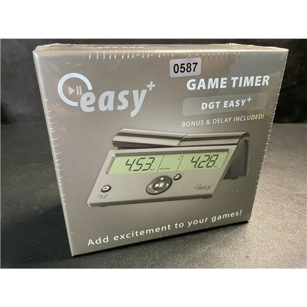 1 DGT Easy+ Digital Game Timer for Board Games/Chess - New Sealed