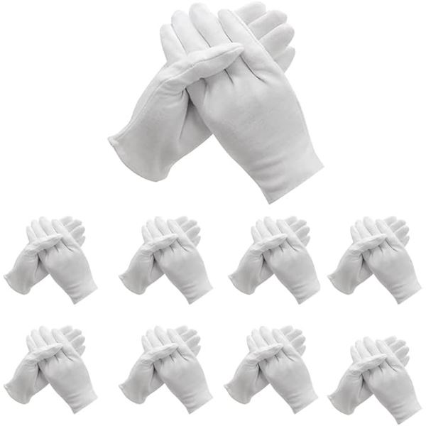 1 Pack of White Cotton Work Gloves - 48PCS/24 Pairs of Gloves - New