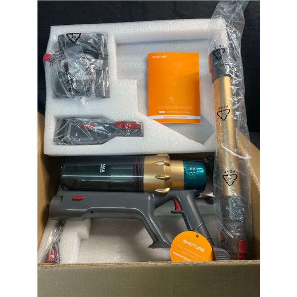1 Smoture VAC01 Cordless Stick Vacuum Cleaner - New (*Missing Roller Head Attachment - See Photos)
