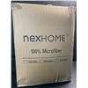 Image 3 : 1 NexHome 7PC King Size Comforter Set/Bed in a Bag (102 x 90") - Light Grey - New in Box!