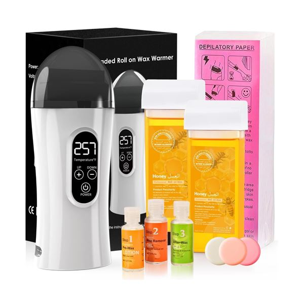 1 Whole Body Roll on Waxing Kit and Warmer - New