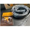Image 3 : 2 Mens Leather Belts - Adjustable Fit/Ratchet Belts (Fits 32" to 38" Waist) - Black - New in Box