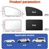 Image 2 : 2 Sets of Foldable Magnetic Car Window Shades; 4PCS each - Car Privacy/UV Shades - New