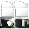 Image 1 : 2 Sets of Foldable Magnetic Car Window Shades; 4PCS each - Car Privacy/UV Shades - New
