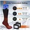 Image 2 : 1 Pair of Heated Electric Socks with Rechargeable Battery Packs; 5 Temp Levels; Size L - NEW!
