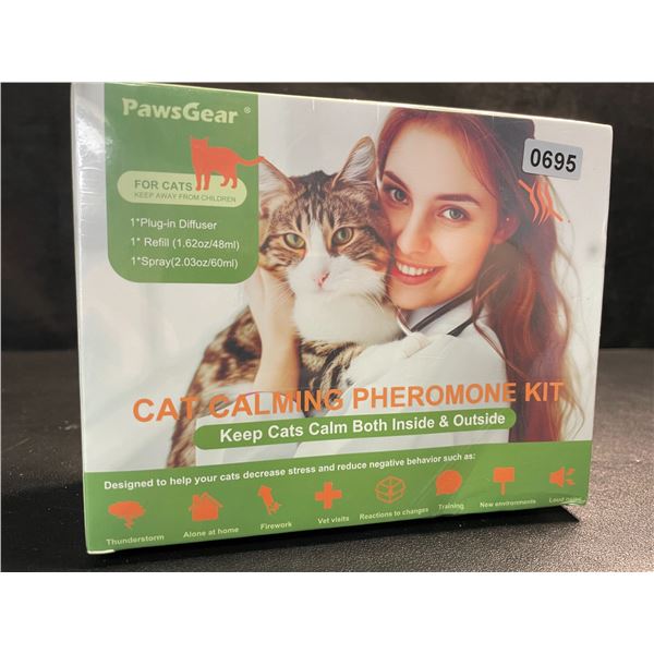 1 PawsGear Cat Calming Pheromone Plug-In Diffuser Kit; Reduces Stress/Anxiety in Cats - New Sealed