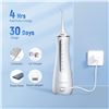 Image 5 : 1 Portable Oral Irrigator/Cordless Water Flosser for Cleaning Teeth (Model: TH2D4) - Brand New