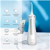 Image 2 : 1 Portable Oral Irrigator/Cordless Water Flosser for Cleaning Teeth (Model: TH2D4) - Brand New